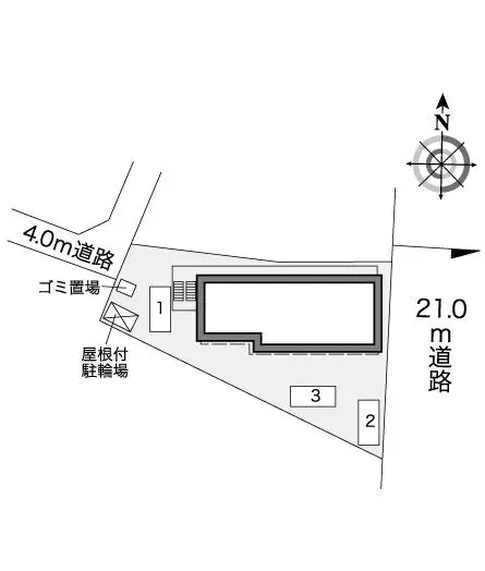 ★手数料０円★草加市谷塚仲町 月極駐車場